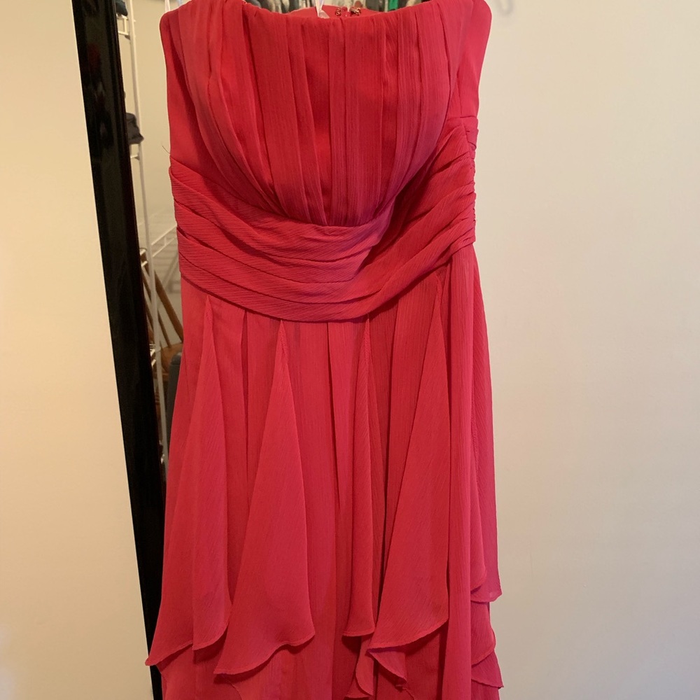 David’s Bridal Strapless Dress Knee length